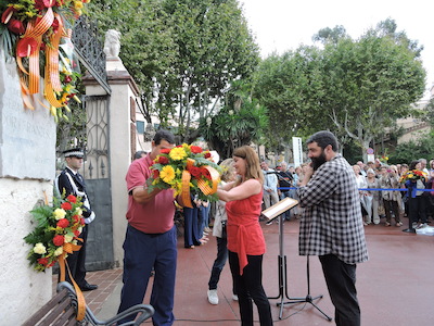 Ofrena floral de l'Onze de Setembre