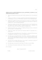 Ordre del dia de la sessi ordinria del Ple de l'Ajuntament d'Alella del 26 de gener de 2012