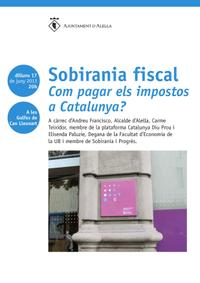 Sessió de Sobirania Fiscal Sessió de Sobirania Fiscal