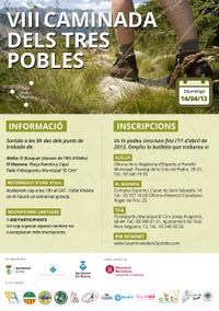 Cartell VIII Caminada dels Tres Pobles Cartell VIII Caminada dels Tres Pobles