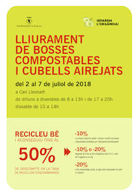 Lliurament de bosses compostables