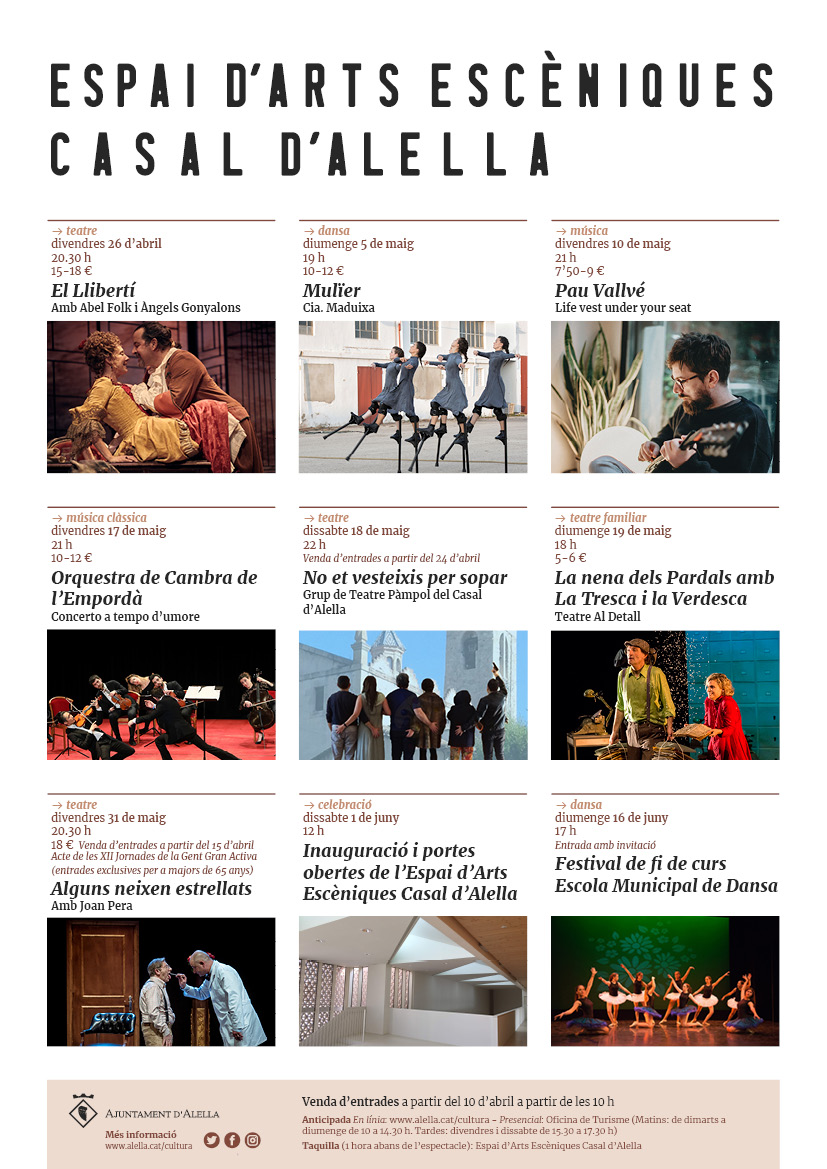 Programa Espai d'Arts Escèniques Programa Espai d'Arts Escèniques