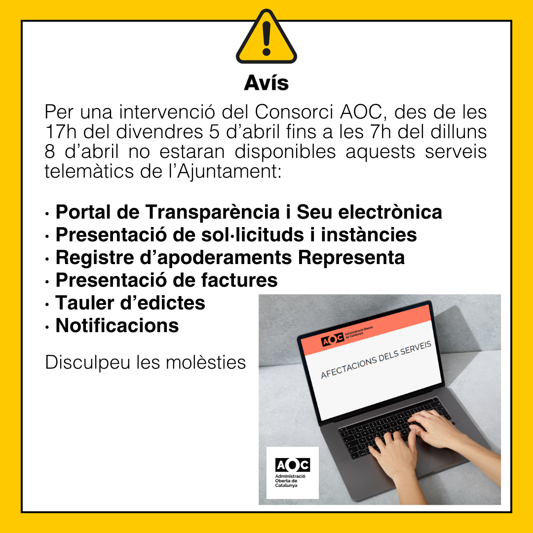 Avis serveis AOC