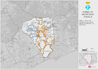 Plànol delimitació de franges d´urbanitzacions, nuclis de població, edificacions i instal·lacions del municipi de Alella Plànol delimitació de franges d´urbanitzacions, nuclis de població, edificacions i instal·lacions del municipi de Alella