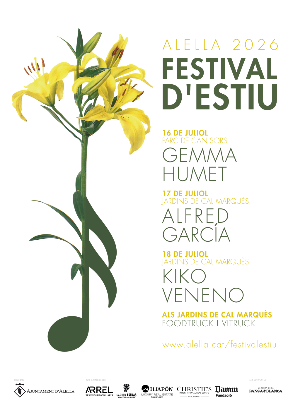 CARTELL FESTIVAL D'ESTIU 2026 CARTELL FESTIVAL D'ESTIU 2026