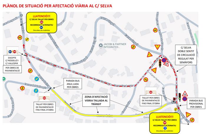 Afectació carrer La Selva
